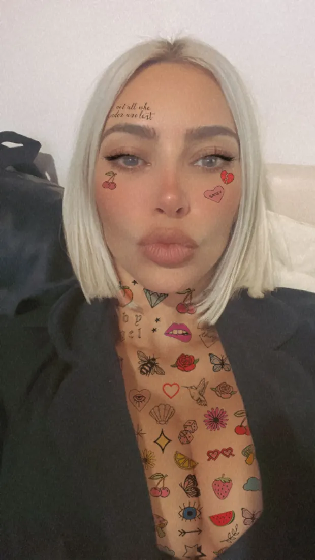 Kim Kardashian tattos 
