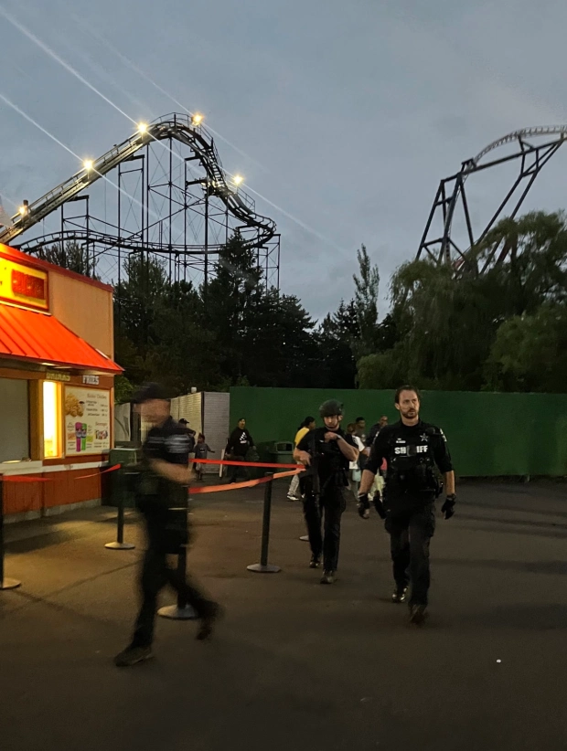 First responders are on the scene at Six Flags