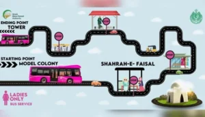 Pink Bus Service Route