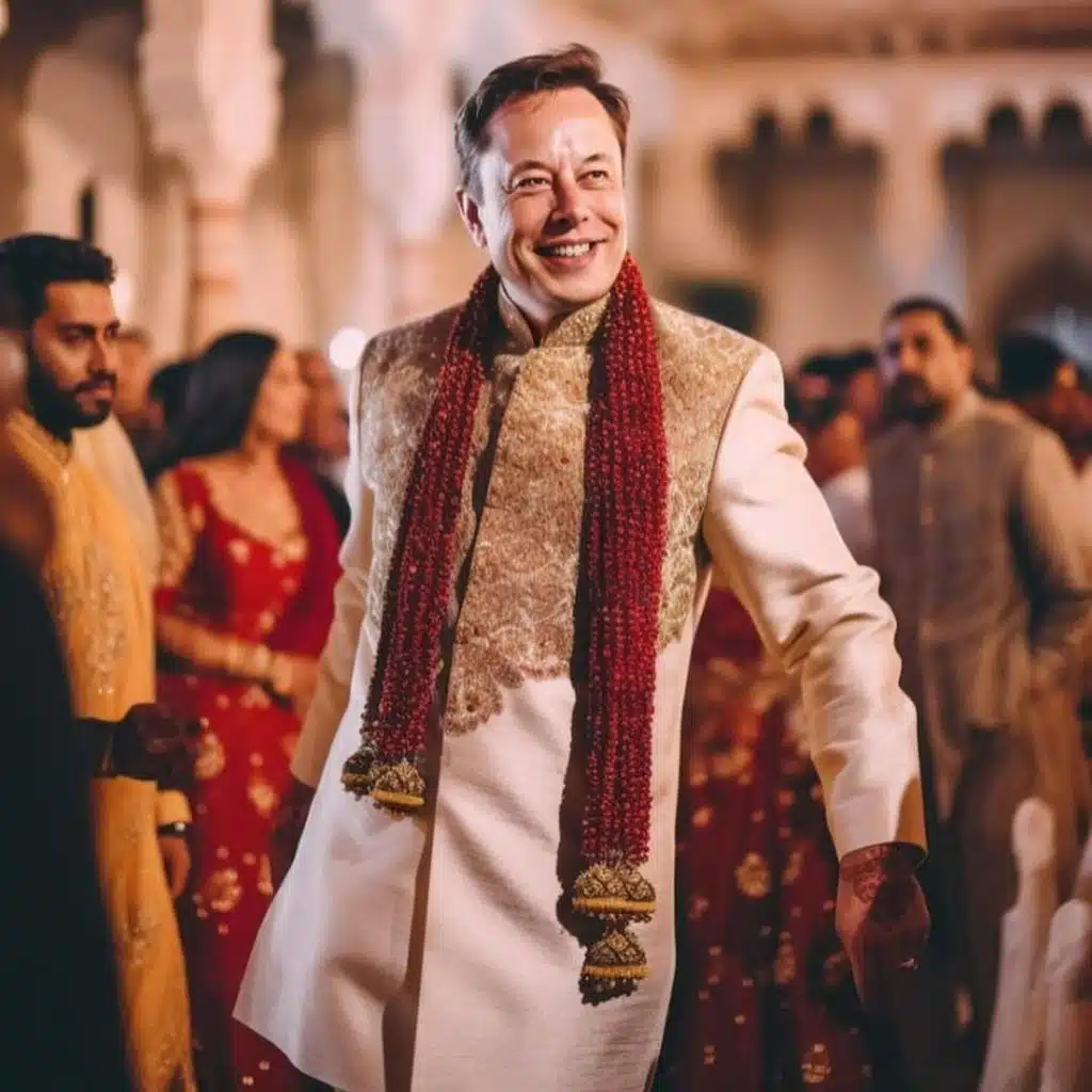 Elon Musk as desi groom